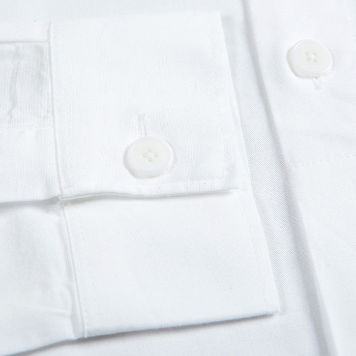 Folk Grandad Collar White Shirt