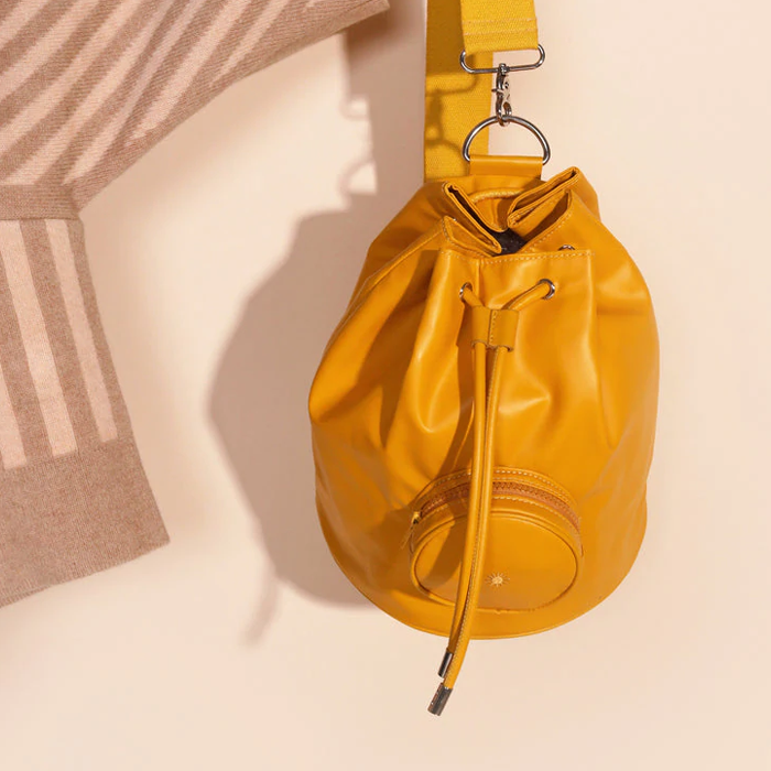 L.F Markey Elio Yellow Bucket Bag