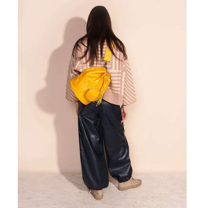 L.F Markey Elio Yellow Bucket Bag