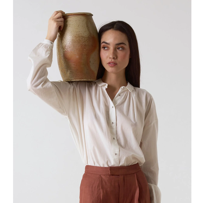 Leon & harper Cotage Plainy White Shirt