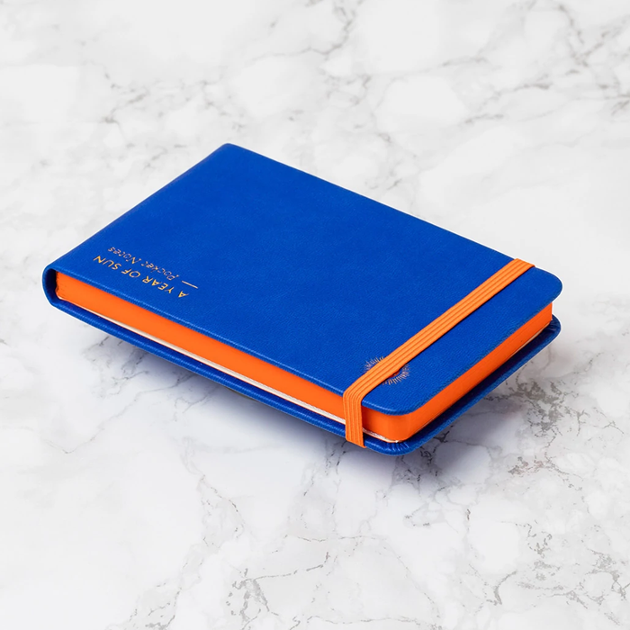 Octaevo Pocket Notes A Year Of Sun Blue Notebook
