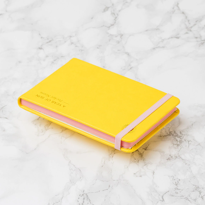 Octaevo Pocket Notes A Year Of Sun Yellow Notebook