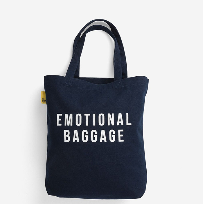 The School of Life Emotional Baggage Navy Tote Bag