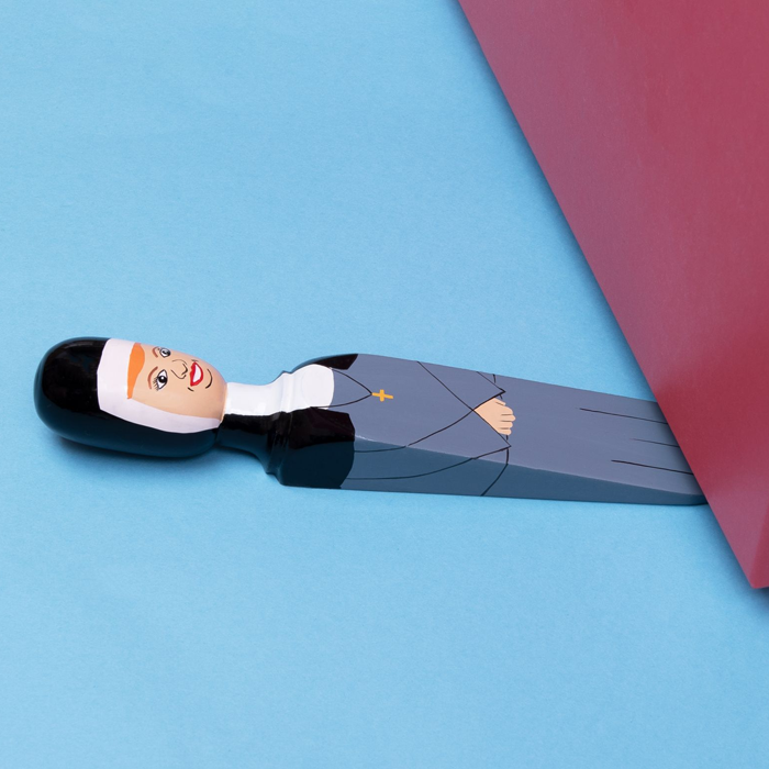 Wedgie Mary The Nun Door Stopper